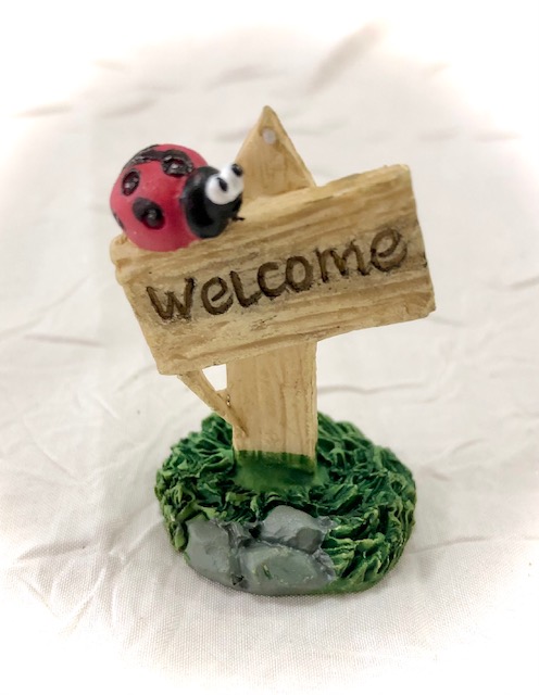 Ladybird Welcome Sign